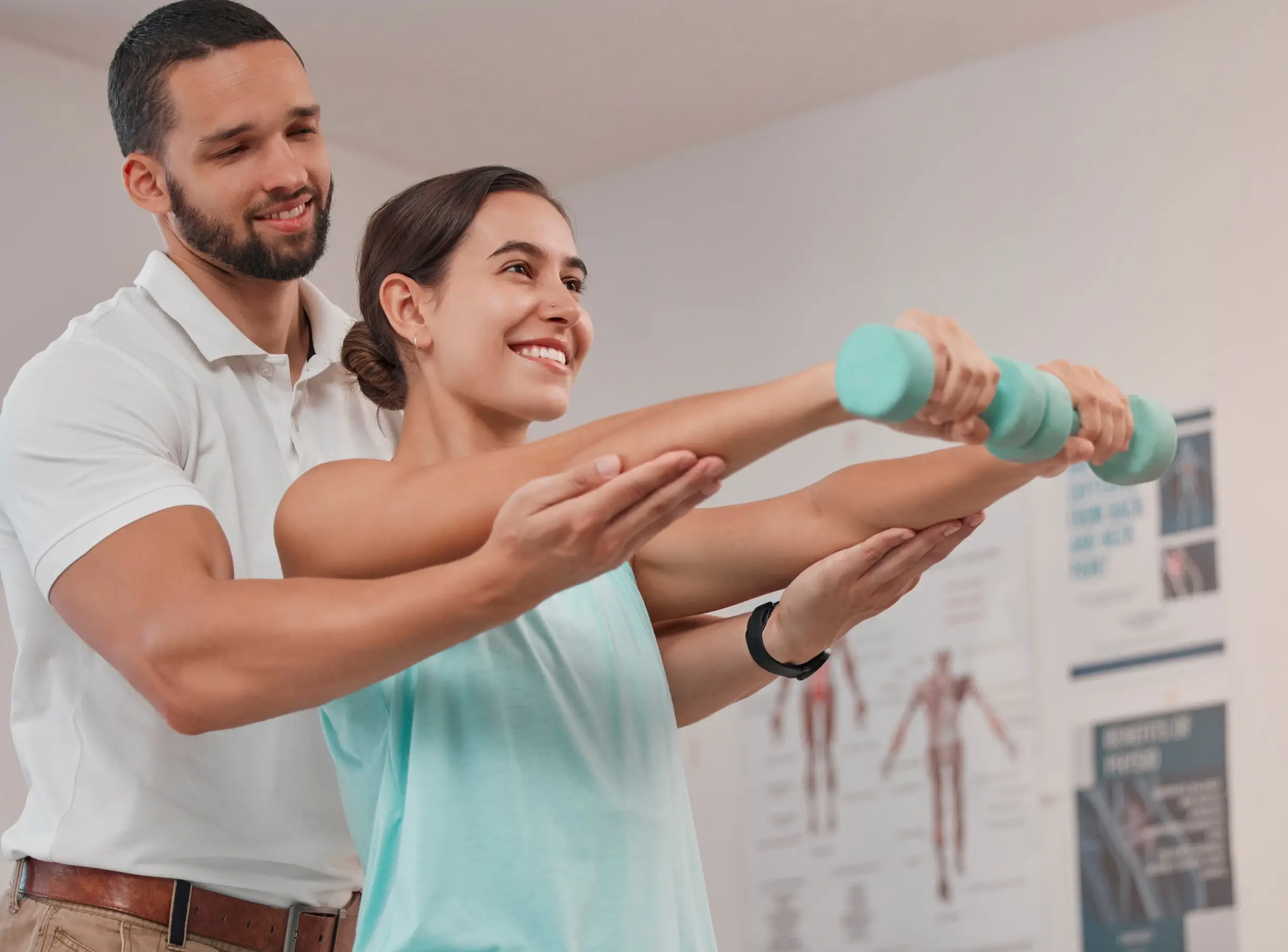 Professional physiotherapist providing personalized treatment to a patient